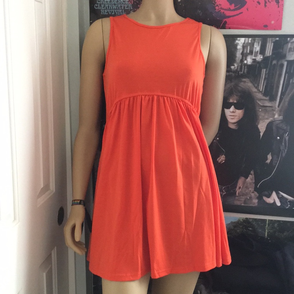 Simple orange dress